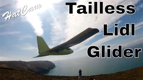 Lidl Tailless Glider On The Slope Youtube