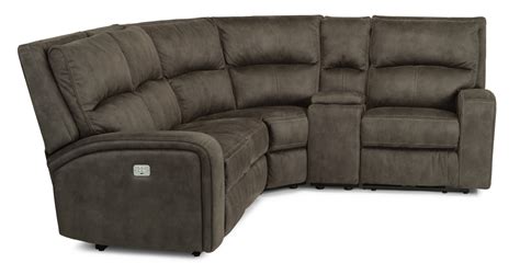 Rhapsody Fabric Power Reclining Sectional With Power Headrests 1150