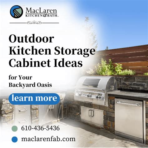 Outdoor Kitchen Storage Cabinet Ideas For Your Backyard Oasis