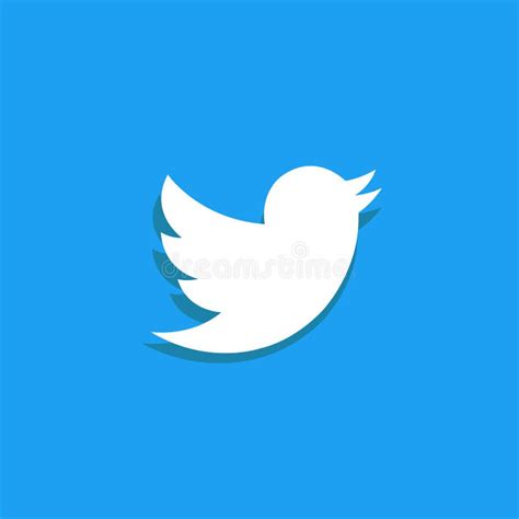 Twitter Logo With Bird Isolated Over White Background Social Media And