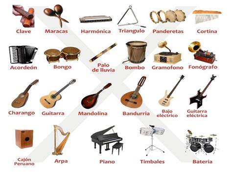Instrumentos Musicales Imagenes Y Nombres