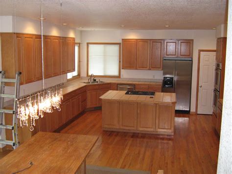 This old box when wood floors match the kitchen cabinets. Integrity Installations............ (A division of Front Range Backsplash): Kitchen Remodel ...