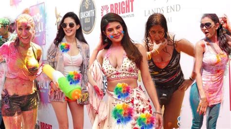 Bollywood Celebrities Playing Holi And Full On Masti At Zoom Tv Holi