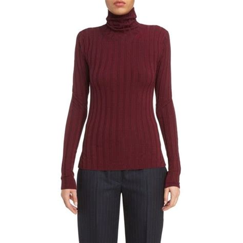 Womens Acne Studios Corina Fitted Turtleneck Sweater 340 Liked On