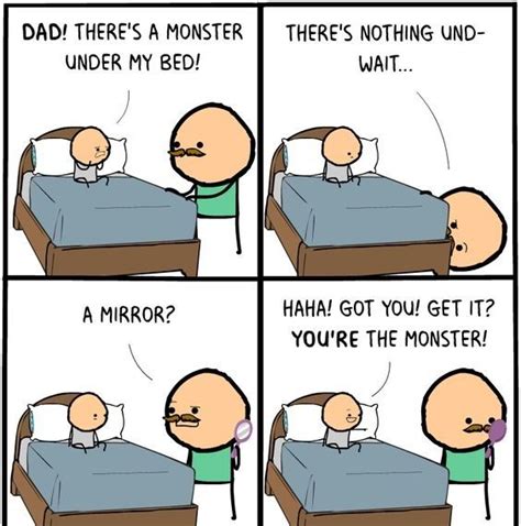 Dad A Monster Under My Bed Funny Comic Online Funny Comics Dads Comics Online