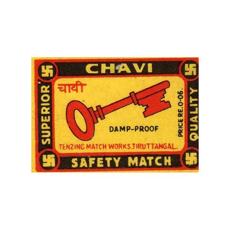 The vintage india matchbox label in a good condition. India Matchbox Labels for sale