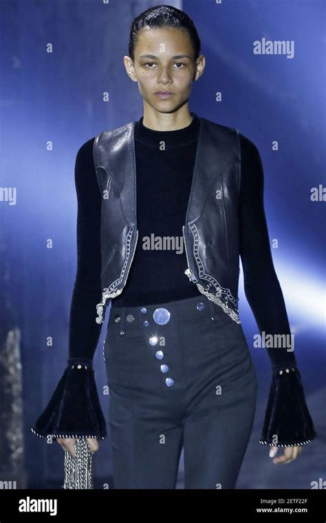 Model Binx Walton Walks On The Runway During The Alexander Wang Fashion