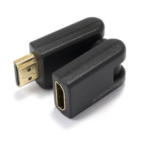 You need the hdmi adapter to make two devices interact with two different signal types. HDMI Adapter Flexible 360 ° - Male Female - Audiophonics