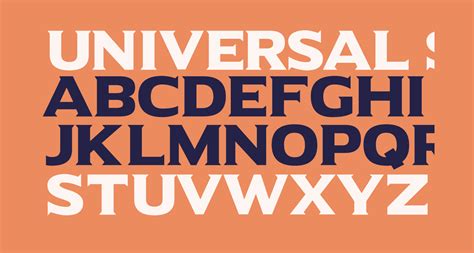 Universal Serif Free Font What Font Is