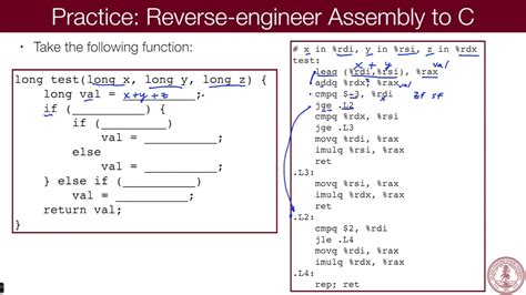 An assembly language is a programming language that can be used to directly tell the computer what to do. Assembly to C Example - YouTube