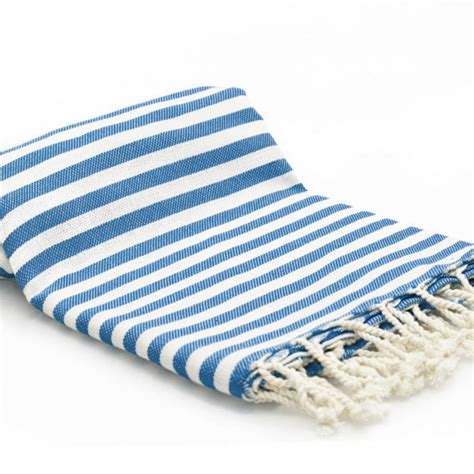 Striped Grey Turkish Towel Buldano UK