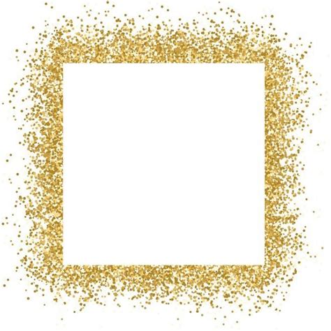 Gold Glitter Frame Png Clip Art Library
