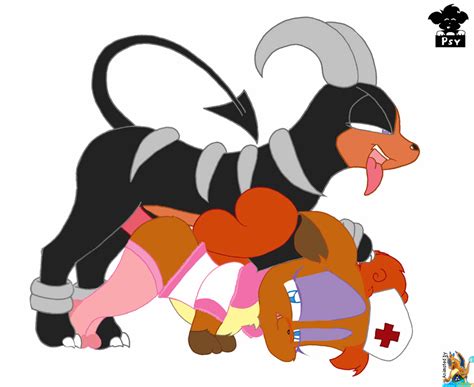 Rule 34 Animated Feral Fur Furry Tail Houndoom Multiple Tails Nintendo Pokemon Psyredtails