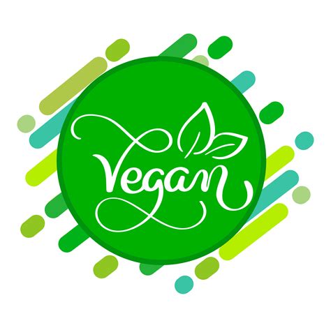 Concepto De Logo Vegano Signo De Vector Letras Manuscritas Para