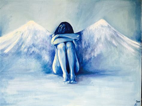 Sad Angel By Inspirationpaintings On Deviantart