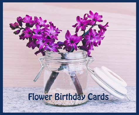 Flower Birthday Cards The Cool Card Shop