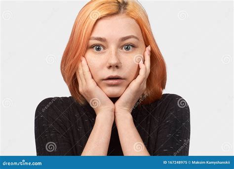 Sad Concerned Girl Looking Worried And Thoughtful Stock Image Image