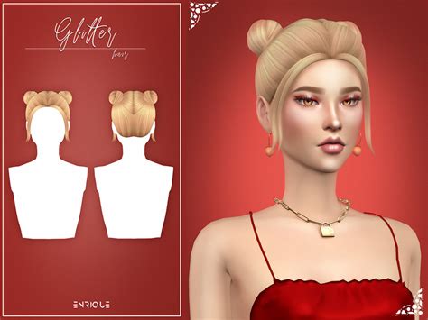 The Sims Resource Enriques4 Glitter Hairstyle