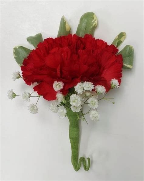 Red Carnation Boutonniere Tucker Decatur Lithonia Stone Mountain