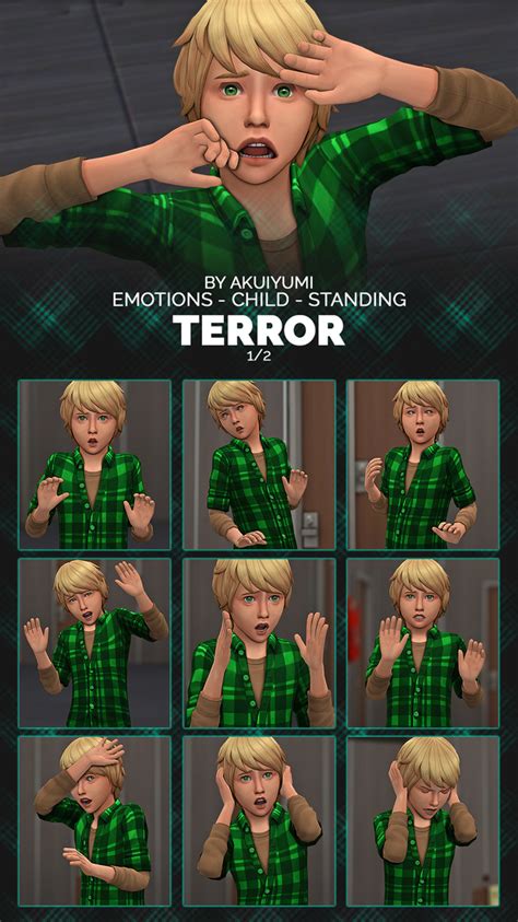 Emotions Terror Child Free 4feb Akuiyumi On Patreon Sims 4