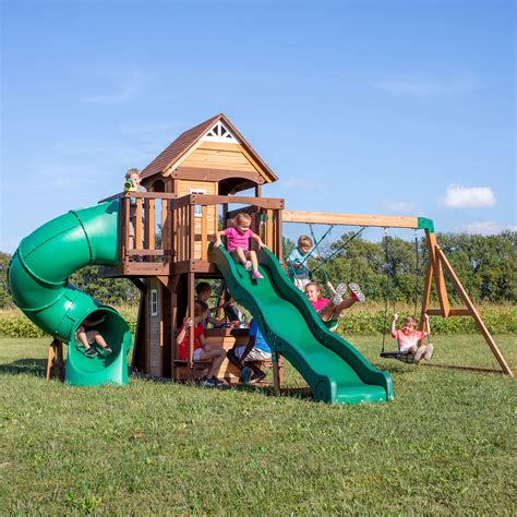 Free 2 Day Shipping Buy Backyard Discovery Cedar Cove Swing Set At