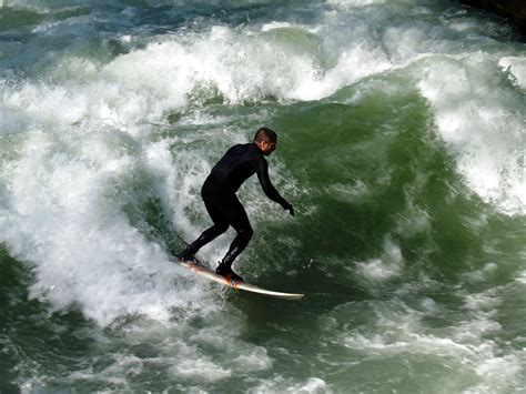 Free Images Man Surfer Surf Surfboard Extreme Sport Sunny Fun Wetsuit Munich Water