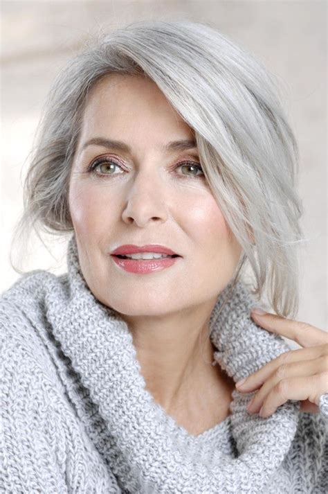 Regina Burton Munich Models Gray Hair Beauty Silver Haired