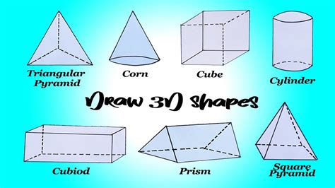 How To Draw 3d Shapes Step By Step Easy Beginners Tutorial Youtube