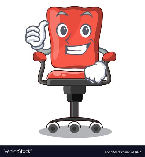 10,000+ vectors, stock photos & psd files. Thumbs up cartoon desk chair in office Royalty Free Vector