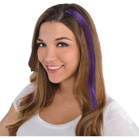 Purple Hair Extensions 10ct Party City Canada