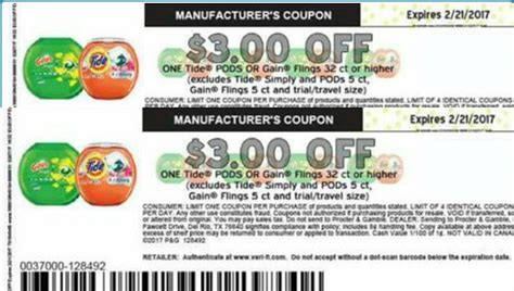 Free Printable Coupons For Tide Pods