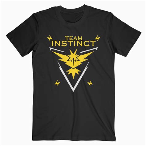 Pokemon Go Team Instinct T Shirt Size Xssmlxl2xl3xl T Shirt Of