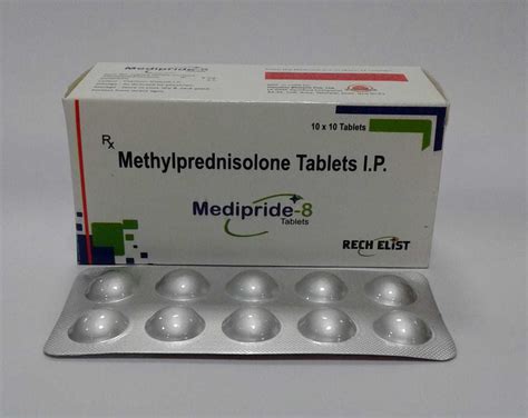 Methylprednisolone 8mg Tablet Ip 1010 Rs 503 Box Rechelist Pharma
