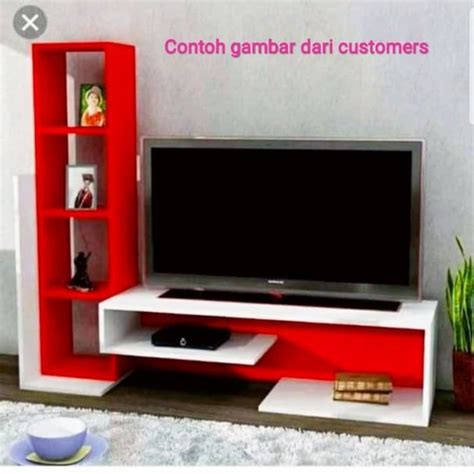 Jual Meja Rak Tv Minimalis Modern Custom Design Kab Bekasi