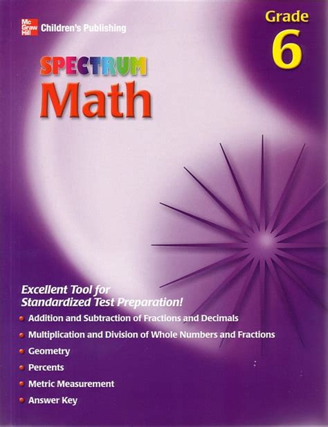 Spectrum Math Grade 6 Seton Educational Media