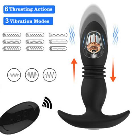 Anal Plug Male Prostate Thrusting Massager Dildo P Spot Adult Sex Toy