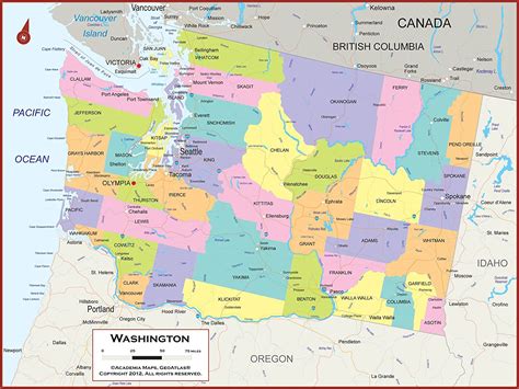 27 Washington State Political Map Maps Online For You