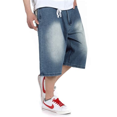 Baggy Shorts For Men Denim Jeans Bermuda Streetwear Blue In Jeans From