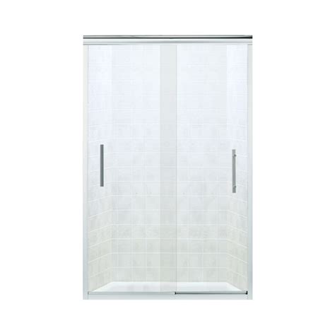 sterling finesse 70 0625 in h x 44 625 in to 47 625 in w frameless sliding silver shower door