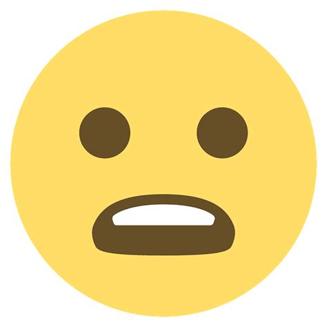 Frowning Face With Open Mouth Emoji Clipart Free Download Transparent