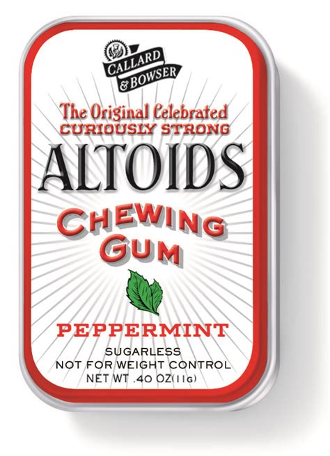 Altoids Gum Sugarless Peppermint Gum