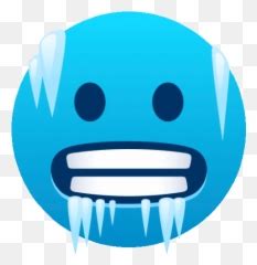 Emoji Emojisticker Sticker Stickers Cold Smiley Ice Fre Freezing Emoji Cold Emoji Face Free