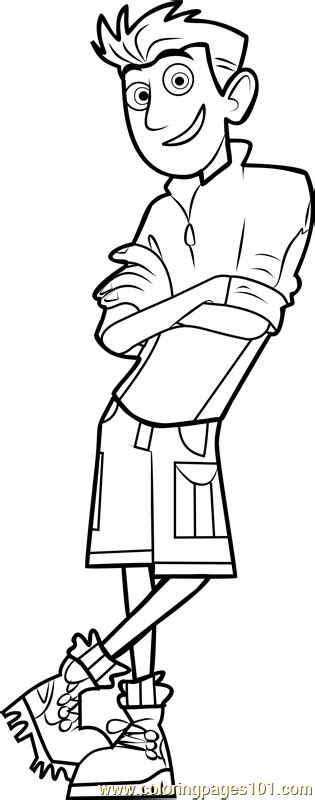Martin Kratt Coloring Page Coloring Pages
