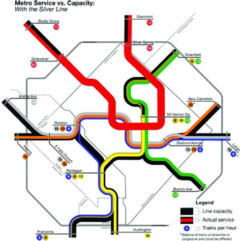 Official Dc Metro System Map With Silver Line Under Construction 2014