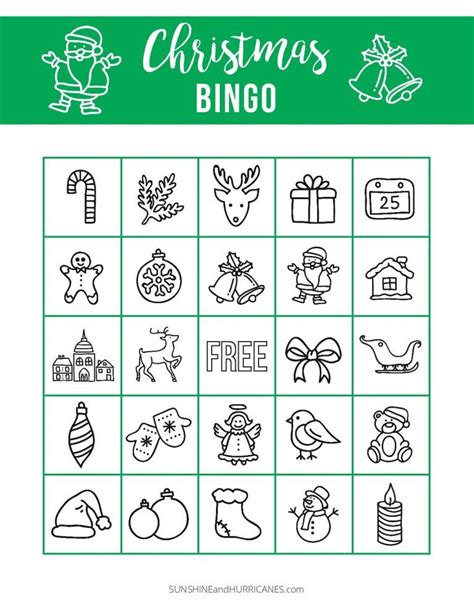 Printable Christmas Bingo Christmas Bingo Printable Christmas Games