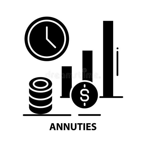 Annuties Icon Black Vector Sign With Editable Strokes Concept