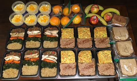 6 Day Meal Prep Each Day 2400 Calories 235g Protein 236g Carbs 65g