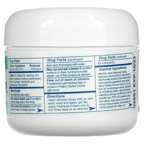 Home Health Psoriasis Cream 2 Oz 56 G