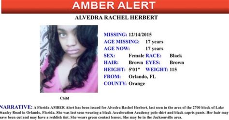 Amber Alert 17 Year Old Orange County Girl Missing May Be Headed To Jacksonville Headline