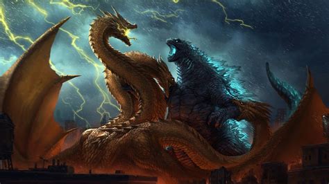 Город на грани битвы (2018). Godzilla vs King Ghidorah, Godzilla King of the Monsters ...